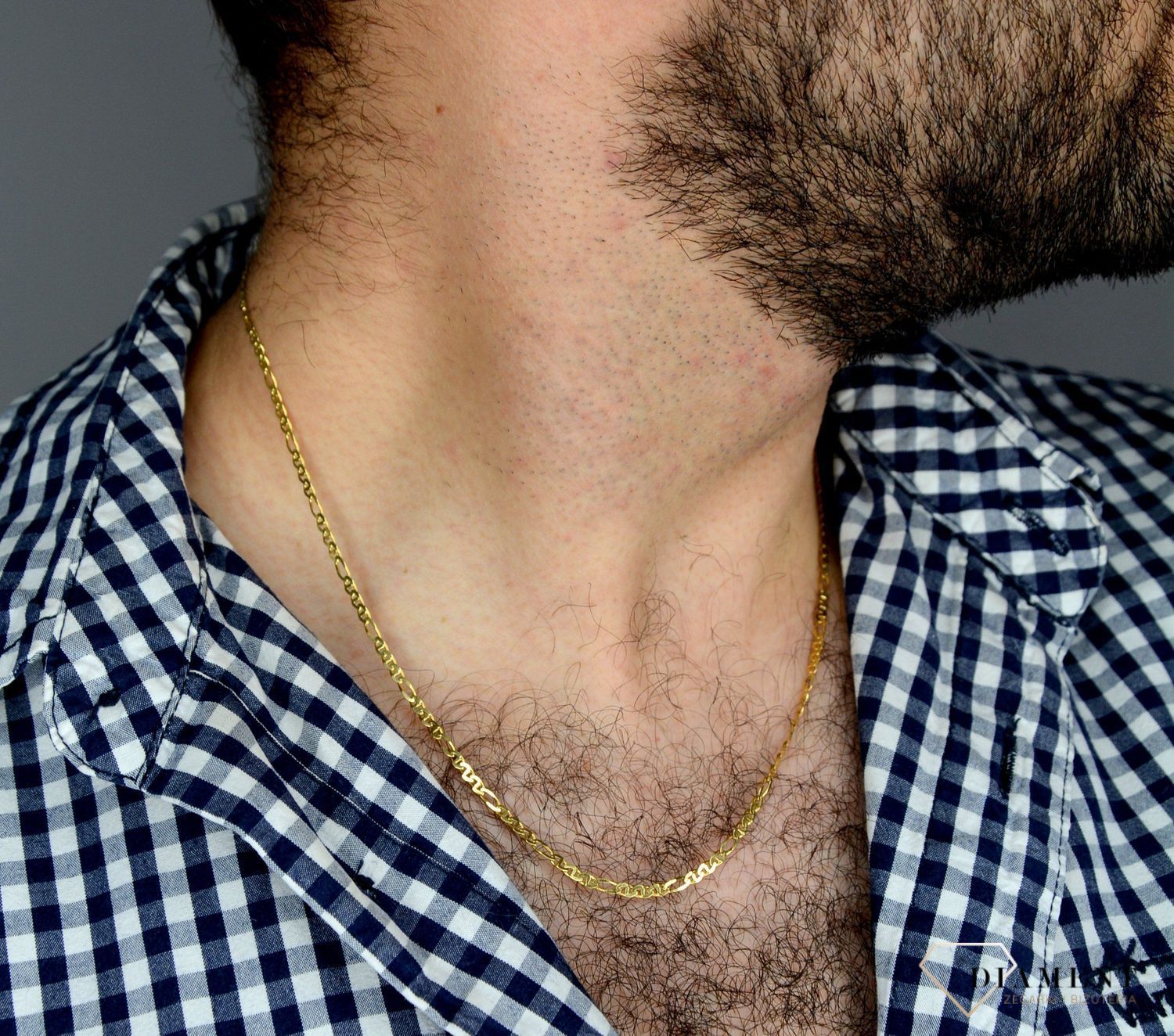 Złoty łańcuszek 585 Figaro Gucci 2 mm DIA-LAN-1236-585 2mm ✅ Złoty łańcuszek o połączeniu dwóch splotów figaro oraz gucci.jpg